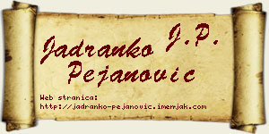 Jadranko Pejanović vizit kartica